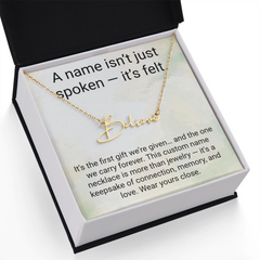 A Name isn't just spoken - It's felt.