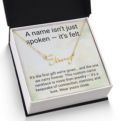 A Name isn't just spoken - It's felt.