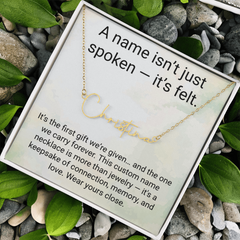 A Name isn't just spoken - It's felt.