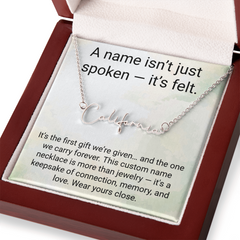 A Name isn't just spoken - It's felt.