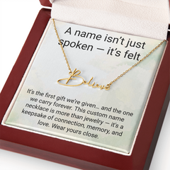 A Name isn't just spoken - It's felt.