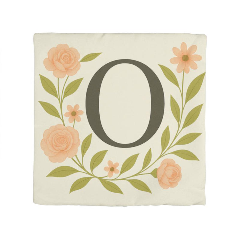 L O V E in Bloom – Premium Pillow Cover Set Letter O